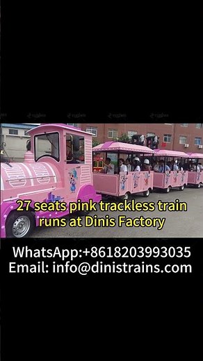 27 seats custom electric trackless train