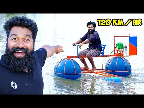 Gym Ball Floating Cart | വെള്ളത്തിലെ പറക്കും തളിക | M4 Tech |