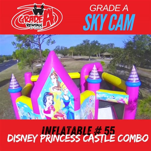 Grade A Cam Presents: Inflatable #55 - Disney Princess Castle Combo...