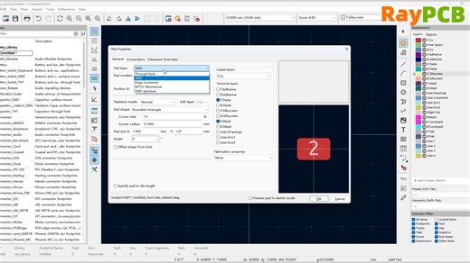 KiCAD 中 PCB 元件库的常见操作简介