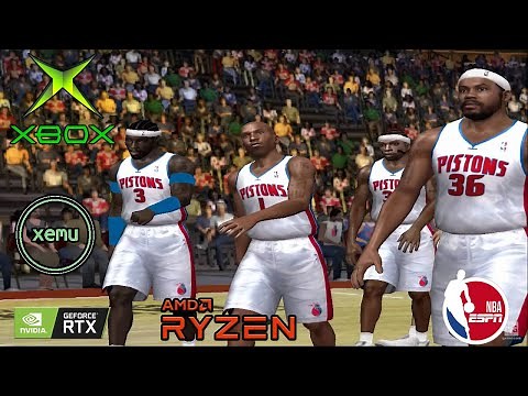 XEMU Xbox Emulator - ESPN NBA 2K5 Ingame | Original Xbox Emulator Gameplay ( WIP Emulator )