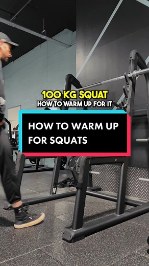 How to warm up for squats with 100 kg! #gym #gymtok #legday #squats #legworkout