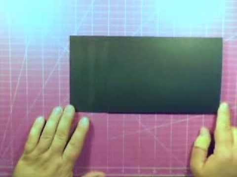 Mini Album Slit Binding Method with Tyvek