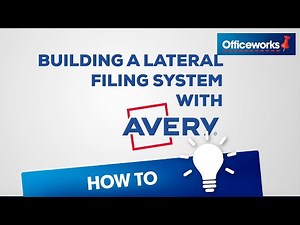 How to Build a Lateral Filing System with Avery