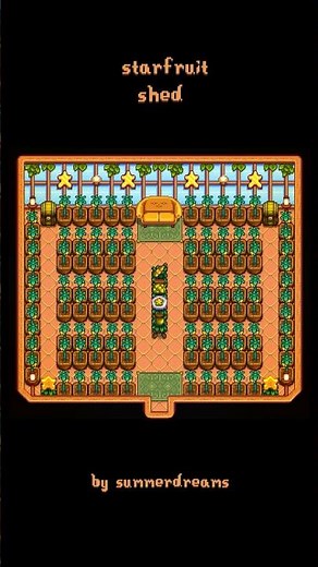 starfruit garden shed 🪴⭐️🌱 #stardewvalley