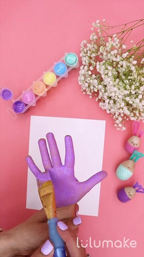 45K views · 390 reactions | Easy Bunny Craft Idea | Handprint Art  | LuluMake | Facebook