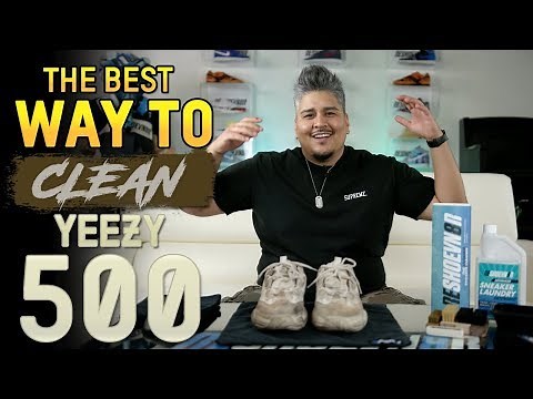 Yeezy 500 "Blush" Cleaning + Suede Care Tips