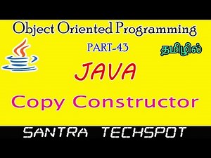 #43 | Copy Constructor in Java | Java Programming in Tamil