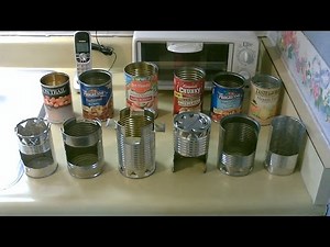 Homemade DIY Hobostoves! - Simple "Steel Can" Cookstoves - w/full instructions (7 complete builds)