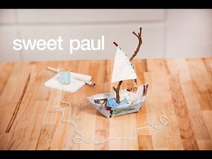 DIY Bauanleitung: Segelboot aus Pappmaché