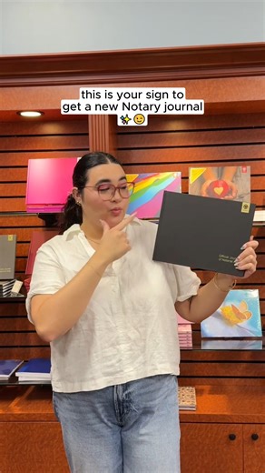3.3K views · 17 reactions | You don't need to have magical powers to have a cute Notary journal! ✨☝ See all the Notary journals we have in shop by visiting NationalNotary.org/Journals | National Notary Association | Facebook