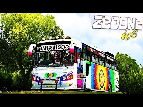 New ONENESS ZEDONE BS6 MOD For Bussid 💥New Bus Mod |Zedone BS6 Mod livery #bussidmod
