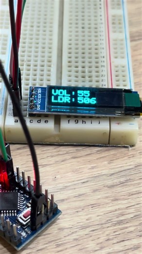 Arduino Pro Mini กับ I2C OLED 128x32