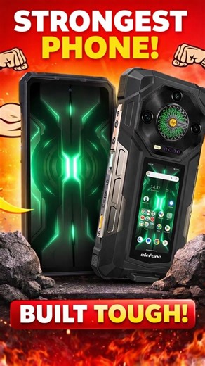 Tech Yatra Rafi on Instagram: "Yeh Hain Duniya ka Sabse 💪Strongest Phone📱 😱 I dropped it from a mountain, smashed it with a hammer, cracked nuts & bottles… Phone still survived 😳💪 25,500mAh battery ⚡ Dual displays 📱 Night Vision camera 🌙 Reverse charging = Power Bank 🔋 Water & shock proof 💥 This beast is called Armor 33 Pro 5G 😎 💬 Guess the price in comments!”** Rugged smartphone Unbreakable phone Power bank phone Big battery smartphone Gaming rugged phone Strongest Phone Long battery