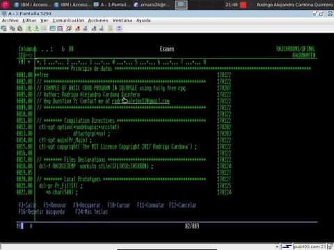 Simple SQLRPGLE CRUD Program Using Subfile