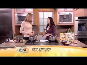 Easy Gluten Free Back Bean Soup Recipe, using Trader Joe's ingredients