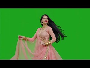 Girl Dancing Green Screen Background | Video Overlay Effect