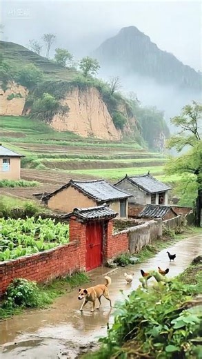 在家时不觉珍贵离开后才懂家乡是这辈子最放不下的地方 #山村美景 #乡愁记忆 #乡土气息 #下雨天 #雨 #暴风雨 #农村生活 #农村 #乡村田野 #雨と雷 #雨の音 #乡村生活 #乡村田园生活