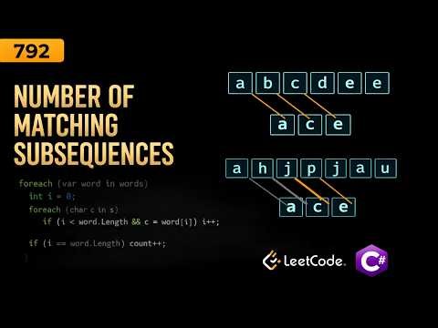 LeetCode 792: Number of Matching Subsequences | Hash Map + Bucketing