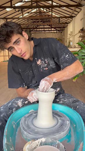 Unique Artistic Vase With Little Handles