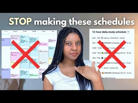 How to make a study schedule even the LAZIEST student can stick to FOREVER