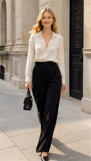 4050여성, 검정 슬랙스 하나로 이렇게 달라집니다 | 4050 Women, One Pair of Black Slacks Changes Everything