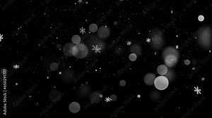 Realistic Snow and Snowflakes animation with seamless Loop, High Quality Winter and Christmas Theme Animation, Extend the duration as required with Seamless Loop