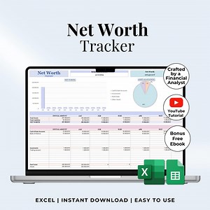Net Worth Tracker Spreadsheet Google Sheets Excel, Net Worth Calculator Dashboard, Assets & Liabilities Template, Personal Finance Planner - Etsy
