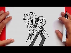 How to Draw SELEVER from Friday Night Funkin' Mod