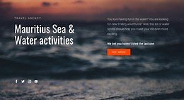 Water activities - HTML Template by Nicepage
