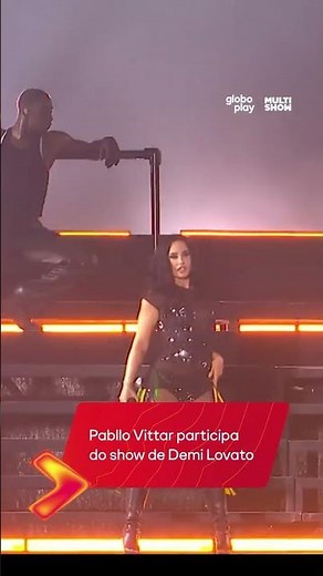 OMG 😱 Pabllo Vittar and Demi Lovato singing together! ❤️ | Rock in Rio | Globoplay #Shorts