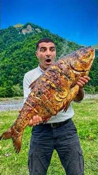 Giant Silver Carp in a Wood-Fired Oven