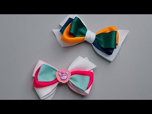 DIY Hair Bows Tutorial for Beginners | Colorful & Cute