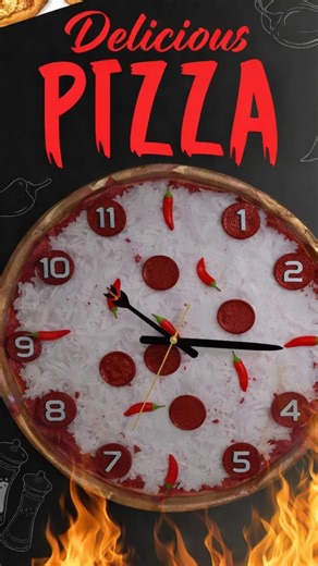 This pizza clock is so real it’ll make you hungry every time you check the time