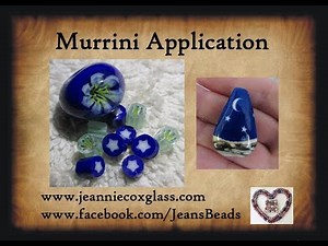 Applying Murrini to Beads Glass Lampworking by Jeannie Cox