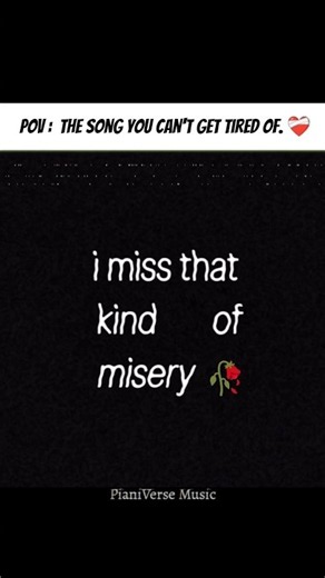 POV: The song you can't get tired of ❤️‍🩹 #misery #edit