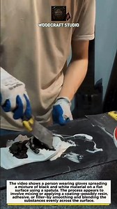 Smooth Epoxy Mixing Technique #DIY #EpoxyArt #Satisfying