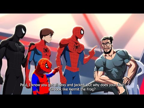 Spectacular Spiderman and Spooderman and Spider Society and Bully Maguire Reacts to Gigachad Paul