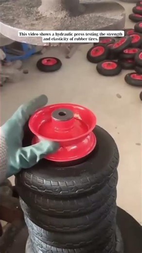 How Strong Is Rubber? Hydraulic Press Elasticity Test#shorts