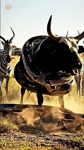 Cow vs Giant Python 🐍🐄 | Elephants Brave Jungle Rescue 4K | Epic Paw Rescue #EpicPawRescue #wildlife