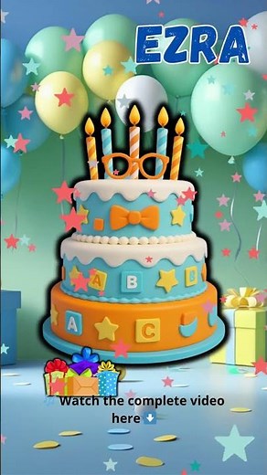 Happy Birthday Ezra Blippi 🎂 | Personalized Birthday Song for Kids