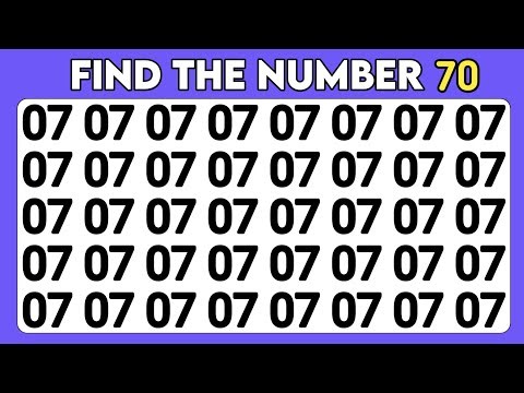 Test your IQ Level | Test Your Observations Skills Speed | Number and Letter Vision Edition