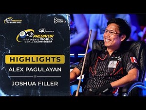 HIGHLIGHTS | Alex Pagulayan vs Joshua Filler | 2024 WPA World Championship Men's 10-Ball | Vòng 1