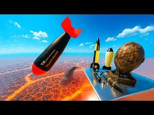 Garry's Mod Testing NUCLEAR Bombs in LAVA! : Explosive Experiments
