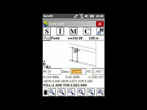 Carlson SurvCE Tutorial: Elevation Difference with the Triangulation Method