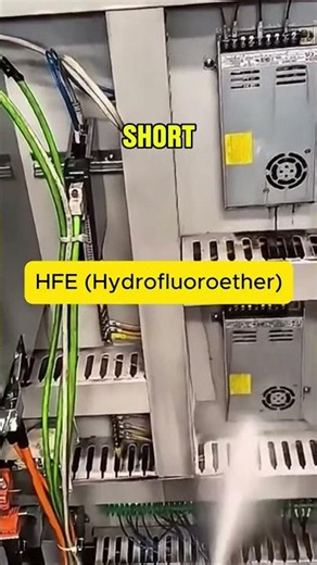 Cleaning a Live Electrical Panel with HFE Fluid 🛠️ #shorts