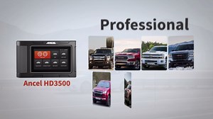 ANCEL HD3500 Plus Professioanl Pickup Truck Scanner Diagnostic Tool Fit for Ford/Chevrolet/Dodge/RAM/GMC Truck& Car, All Systems Diesel Code Reader Scanner Bidirectional Scan Tool with Service Resets