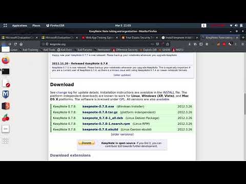 Keepnote Install in Kali Linux