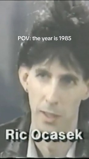 5.3K views · 112 reactions | It’s 1985, and you’re watching Ric on MTV’s Top 20 Video Countdown… life is good | Ric Ocasek | Facebook