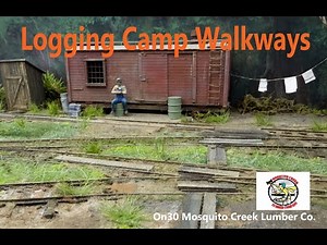 On30 Swamp Logging Camp Plank Walkways - A Quick & Easy One Evening Detailing Project.